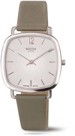 Boccia Damen Analog Quarz Uhr mit Apple-Skin Armband 3334-01 von Boccia