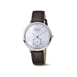 Boccia Damen Analog Quarz Uhr mit Echtes Leder Armband 3316-01 von Boccia