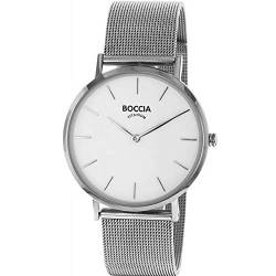 Boccia Damen Analog Quarz Uhr mit Edelstahl Armband 3273-09 von Boccia