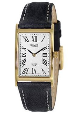 Boccia Damen Analog Quarz Uhr mit Leder Armband 3285-09 von Boccia