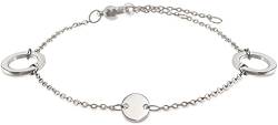 Boccia Damen Armband aus Titan in der Farbe Silber, antiallergen, 22cm, 03030-01 von Boccia