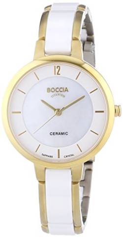 Boccia Damen-Armbanduhr XS Analog Quarz Keramik 3236-02 von Boccia