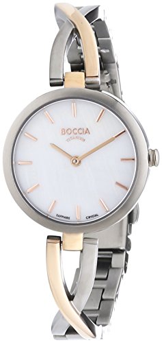 Boccia Damen-Armbanduhr XS Analog Quarz Titan 3239-02 von Boccia