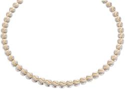 Boccia Damen Halskette Wave in der Farbe Silber poliert mit goldplattierten Akzenten, antiallergen, 45cm, 08022-02 von Boccia