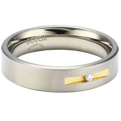 Boccia Damen-Ring Titan Bicolor 1 Brilliant 0,03 ct Gr.71 0101-0871 von Boccia