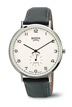 Boccia Herren-Armbanduhr Analog Quarz Leder 3592-01 von Boccia