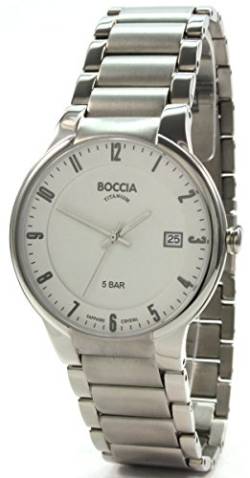 Boccia Herren-Armbanduhr XL Analog Quarz Titan 3629-02 von Boccia