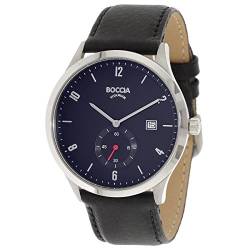 Boccia Herren Digital Quarz Uhr mit Leder Armband 3606-02 von Boccia
