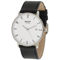 Boccia Herren Digital Quarz Uhr mit Leder Armband 3607-02 von Boccia