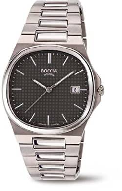 Boccia Herrenuhr Titan Anthrazit 3657-04 von Boccia