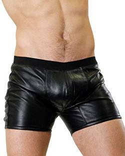 Bockle® Boxer Lamb Herren Shorts Lamm Leder Shorts Pants Kurze Lederhose, Size: M von Bockle