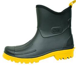 Bockstiegel Herren Jungen Peter PVC Gummistiefel - Schwarz mit Farbiger Sohle, Größe:43 EU, Farbe:Schwarz/Gelb von Bockstiegel