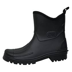 Bockstiegel Herren Jungen Peter PVC Gummistiefel - Schwarz mit Farbiger Sohle, Größe:44 EU, Farbe:Schwarz/Gelb von Bockstiegel