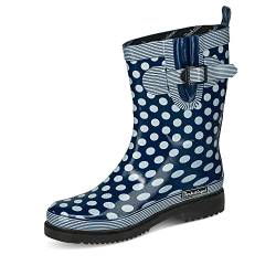 Bockstiegel Kurzgummistiefel Dorin blau, 36 von Bockstiegel