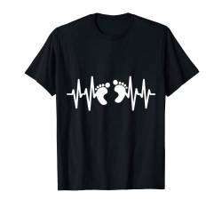 Baby Herzschlag Babyfüße Eltern T-Shirt von BocuDesign