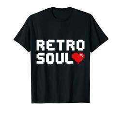 Retro Soul Pixel Herz Retro Liebe T-Shirt von BocuDesign