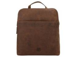 Cityrucksack BODENSCHATZ Gr. B/H/T: 27 cm x 26 cm x 9 cm, braun (cognac) Rucksäcke von Bodenschatz