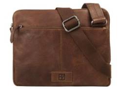 Umhängetasche BODENSCHATZ Gr. B/H/T: 31 cm x 25 cm x 2 cm onesize, braun (cognac) Damen Taschen Handgepäck von Bodenschatz