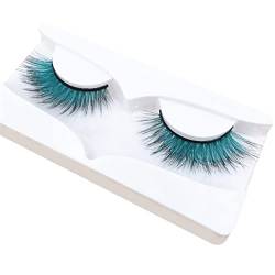 1 Paar farbige Wimpern, 3D falsche Wimpern lange dicke farbenfrohe Wimpern bequem, um falsche Augenwimpern für Frauen zu tragen J von Bodhi2000
