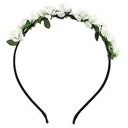 Bodhi2000® Damen Brautschmuck Blumenkranz Blumenkranz Hochzeit Krone Stirnband von Bodhi2000