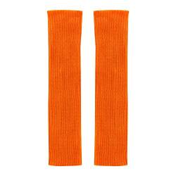 Bodhi2000® Damen Winter Beinstulpen kniehoch gestrickt Topper Stiefelbündchen, Orange, One size von Bodhi2000