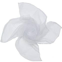 Bodhi2000 Damen-Halstuch, Chiffon, quadratisch, einfarbig, weiß, One size von Bodhi2000