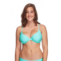 Body Glove Damen Smoothies Solo Solid Underwire D, DD, E, F Cup Top Swimsuit Bikini, Sea Mist, F von Body Glove