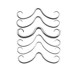 BodyJewelryOnline Erwachsenen-316L chirurgischer Stahl Septum Schnurrbart Nase Ring Heinemann (12G - 2MM) von BodyJewelryOnline