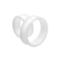 BodyJewelryOnline Weiße Ohrtunnel aus weichem Silikon, ideal für den täglichen Gebrauch. Große Größen von BodyJewelryOnline