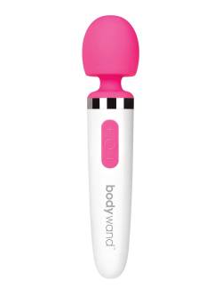 Body Wand Aqua Mini: Vibrator, weiß/pink von BodyWand