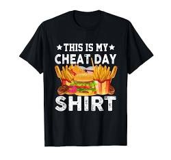 Cheat Day Fast Food Fitness Workout Warmup Fitnessstudio Gym T-Shirt von Bodybuilding & Cardio Funny Fitness Gym Shirts