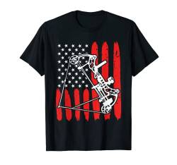 Compoundbogen Bogenschütze USA Bogenschießen T-Shirt von Bogenschießen T-Shirts und Bogenschützen Geschenke