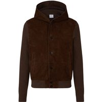 BOGNER Leder-Strickjacke Drax für Herren - Braun - S von Bogner