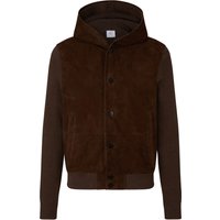 BOGNER Leder-Strickjacke Drax für Herren - Braun - XL von Bogner