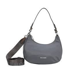 Bogner Ladies Klosters Melene Hobo Grau - Sportliche stylische Damen Handtasche, Größe One Size - Farbe Dark Grey von Bogner