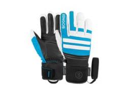 Skihandschuhe BOGNER "Alex R-TEXXT" Gr. 10, bunt (schwarz, hellblau) Damen Handschuhe Fingerhandschuhe von Bogner