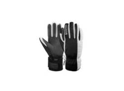 Skihandschuhe BOGNER "Cadis" Gr. 7,5, schwarz-weiß (weiß, schwarz) Damen Handschuhe Sporthandschuhe von Bogner