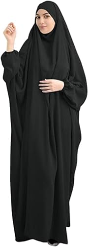 Muslimisches Einteiliges Gebetskleid für Damen Abaya Kleid Islamischer Naher Osten Dubai Türkei Maxi Abaya Kaftan mit Hijab Kleid in voller Länge von Bohen