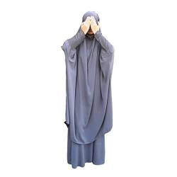 Muslimisches Zweiteiliges Gebetskleid für Frauen Abaya Kleid Islamischer Naher Osten Dubai Türkei Maxi Abaya Kaftan mit voller Länge Hijab Kleid von Bohen