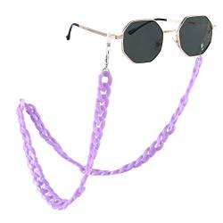 Bohend Mode Brillenketten Acryl Gesichtsmaskenkette Zubehör für Sonnenbrillenketten für Frauen und Mädchen (Violett) von Bohend