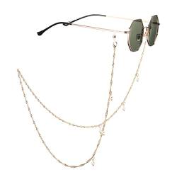 Bohend Mode Perlen Glaskette Gold Perle Gesichtsmaskenkette Frauen Sonnenbrillen Kette Zubehör Zum Glas- und Gesichtsmasken von Bohend