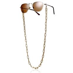 Bohend Mode Sonnenbrillen Kette Gold Metallisch Brille Kette Einfach Brillenzubehör Zum Frauen und Mädchen von Bohend