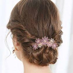 Bohend Strass Blume Kamm Dekorativ Haarkämme Braut Haarschmuck für Frauen und Mädchen (6) von Bohend
