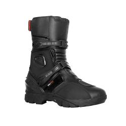 Bohmberg Dredd Herren Motorradstiefel, Biker Cross Dirt, stabile Motorrad Stiefel aus Leder, wasserresistent, verstärkten Protektoren - 42 von Bohmberg