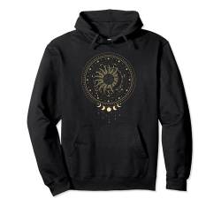 Boho Sonne und Mond mit kreisförmigem esoterischem Design Pullover Hoodie von Boho T-Shirt