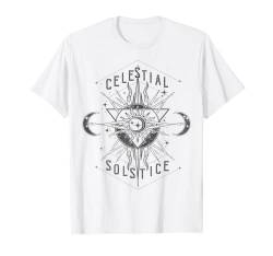 Celestial Solstice Sun & Moons Boho Premium T-Shirt von Boho T-Shirt