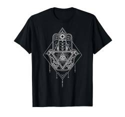 Diamond Hamsa With Sun & Moon Boho Premium T-Shirt von Boho T-Shirt