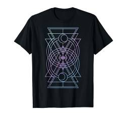 Geometric Shapes Purple To Blue Gradient Graphic T-Shirt von Boho T-Shirt