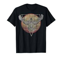 Hawk Geometric Pattern Sunset Vintage Graphic T-Shirt von Boho T-Shirt