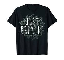Just Breathe Henna Flower Yoga Graphic T-Shirt von Boho T-Shirt